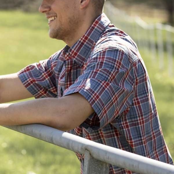 dri-duck-men-s-short-sleeve-shirt-blue-red-m-men-s-cotton-plaid-shirt-short-sleeve-hometown-dd4320blr13-36508744745180